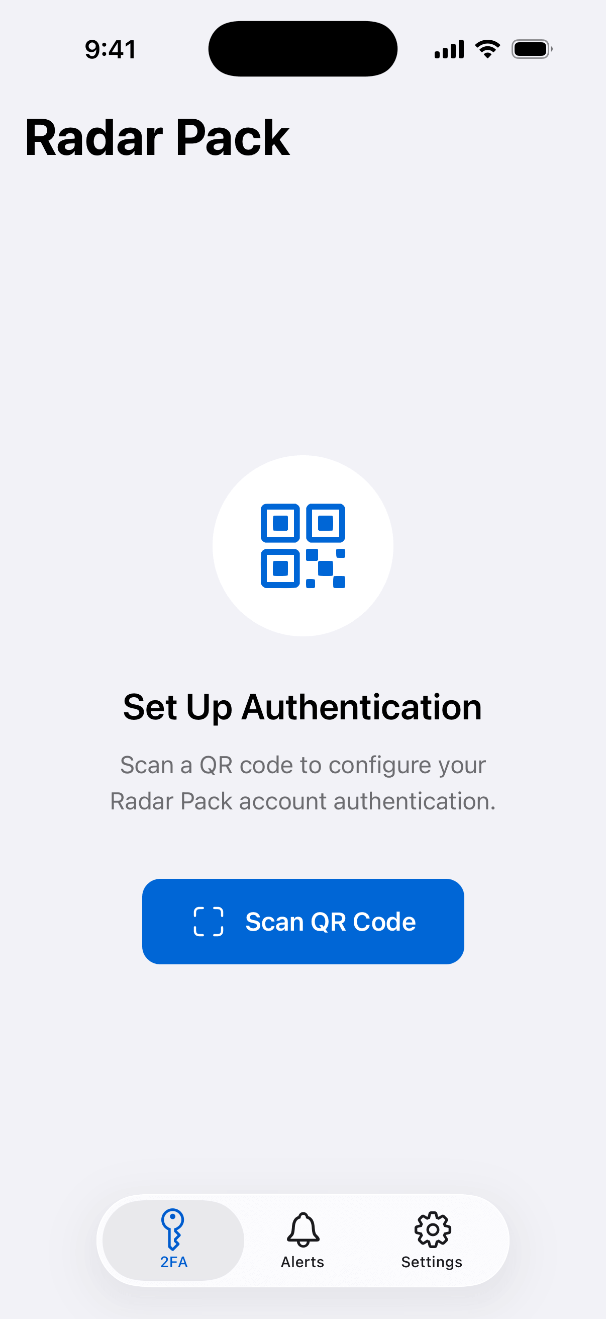 Two-factor authentication setup screen showing pairing confirmation